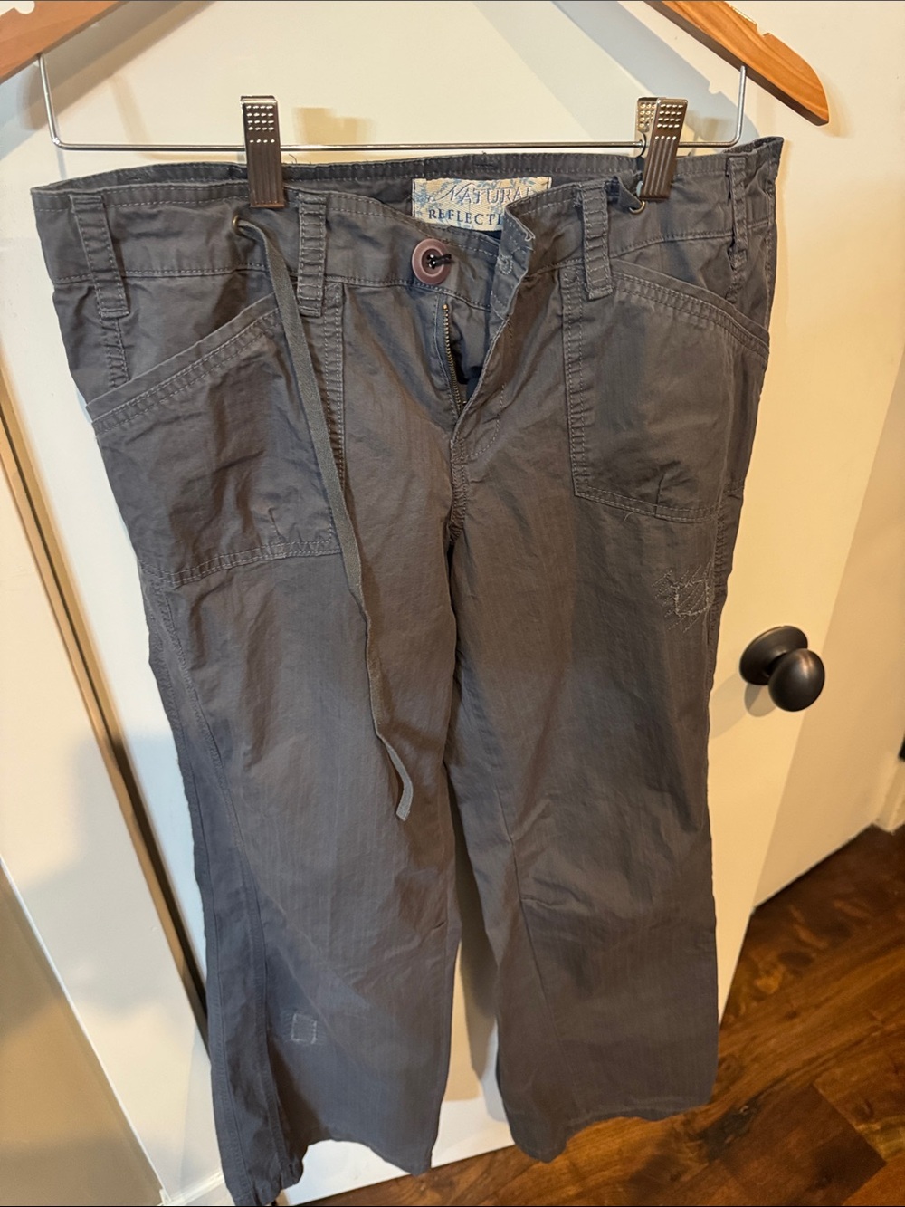 Women’s Natural Reflections Gray Casual Drawstring Pants
